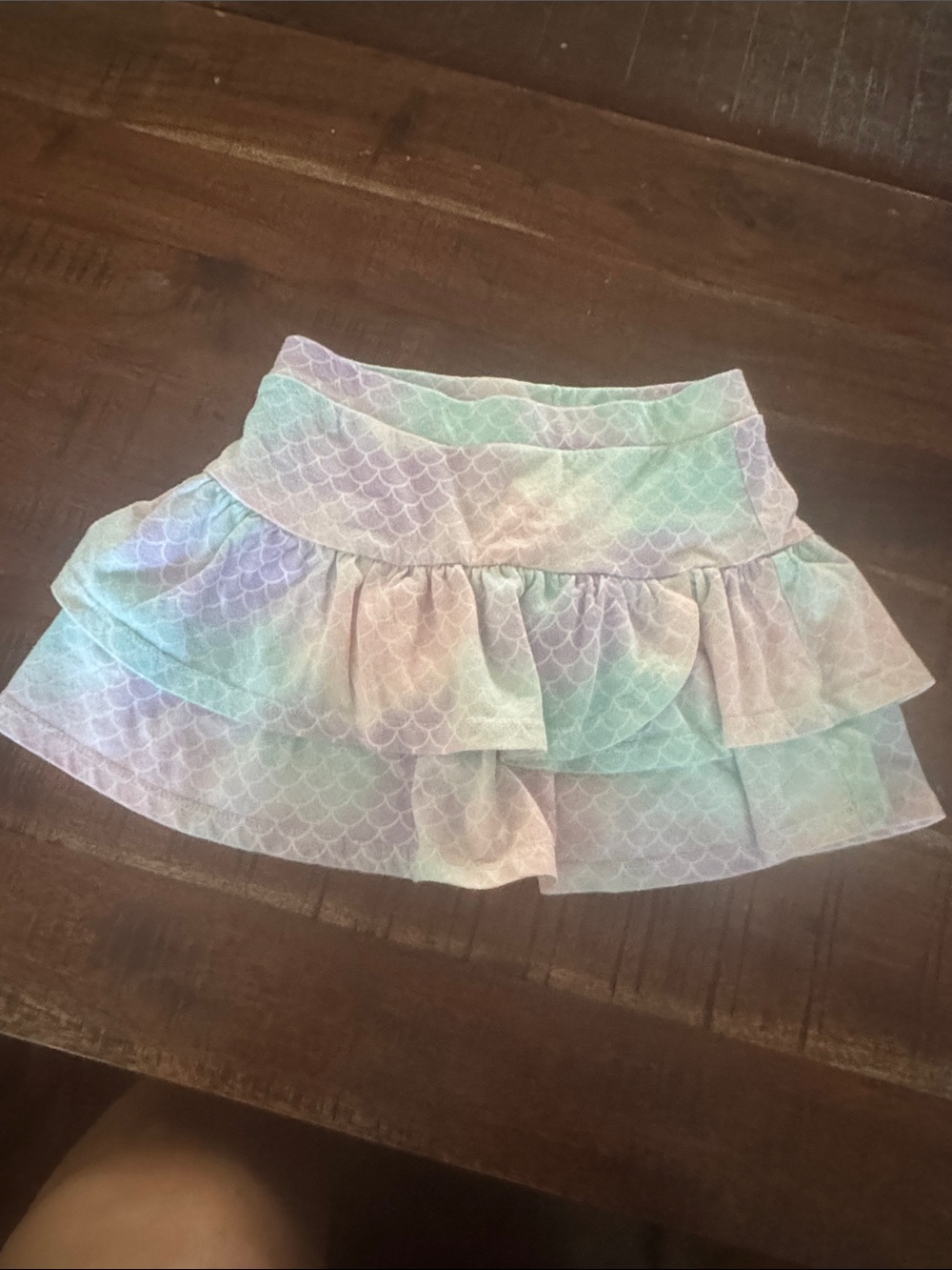 Garanimals Girls Pastel Mermaid-Scale Ruffle Skirt
